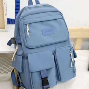 Korean Premium 10-Color School & Laptop Backpack – Sleek Travel & College Bag for Boys & Girls